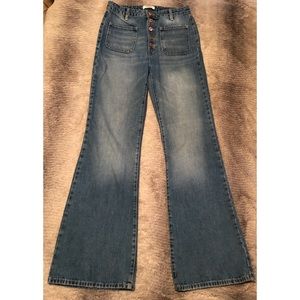 Forever 21 High Waist Bell Bottom Jeans